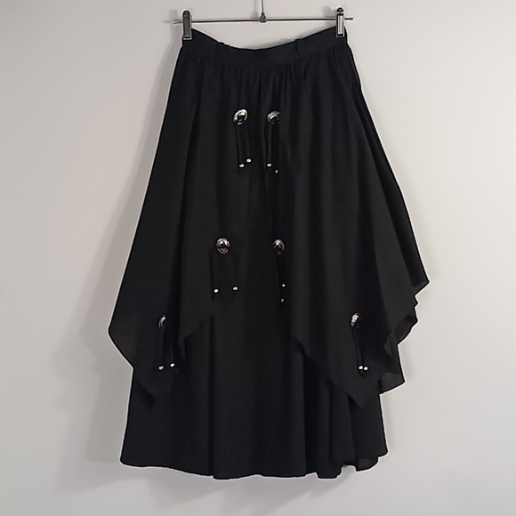 Western Collection Circle Skirt With Conchos Fringe on Outer Skirt Waist 26 in - Picture 5 of 16